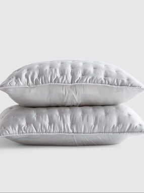 🆕 Quince Bamboo Dream Quilted Gray King Sham Set of 2 NWT